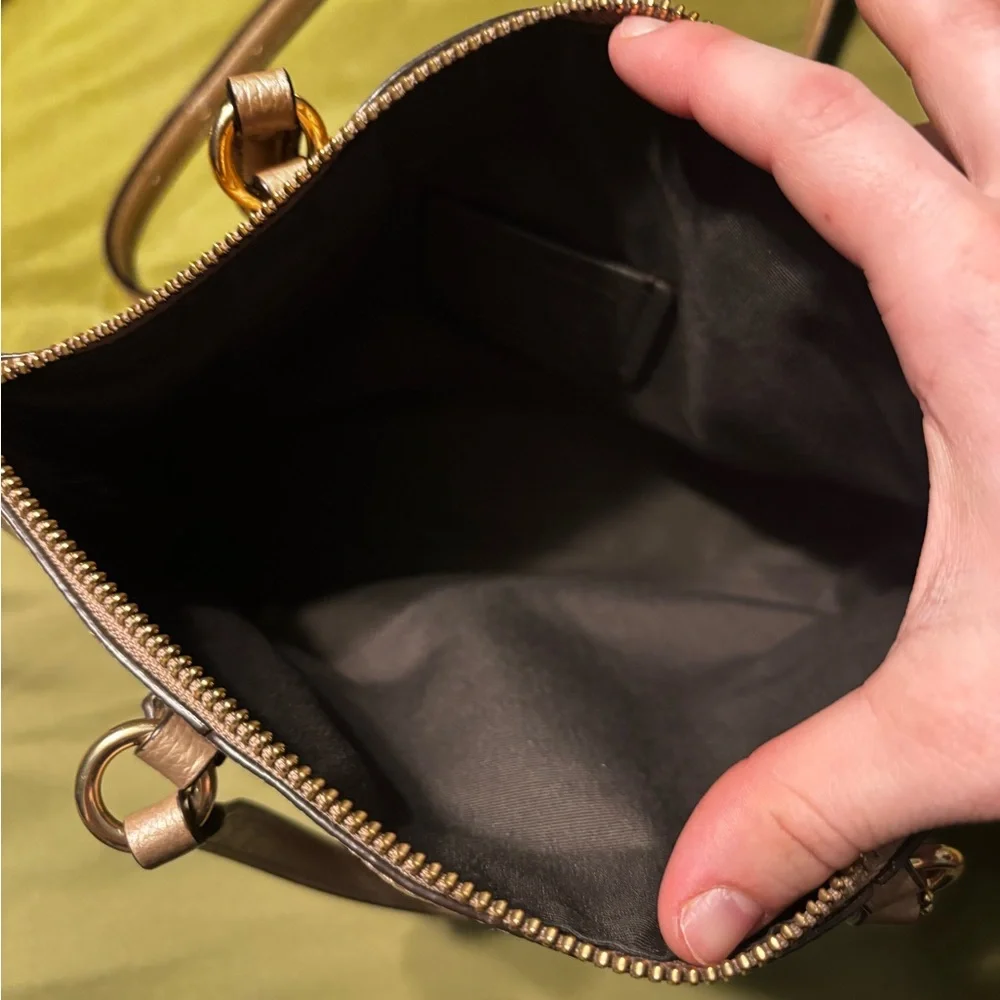 Coach Metallic Gold Crossbody Bag
